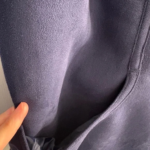 Blue and Brown Faux Fur Vest - Picture 2 of 4